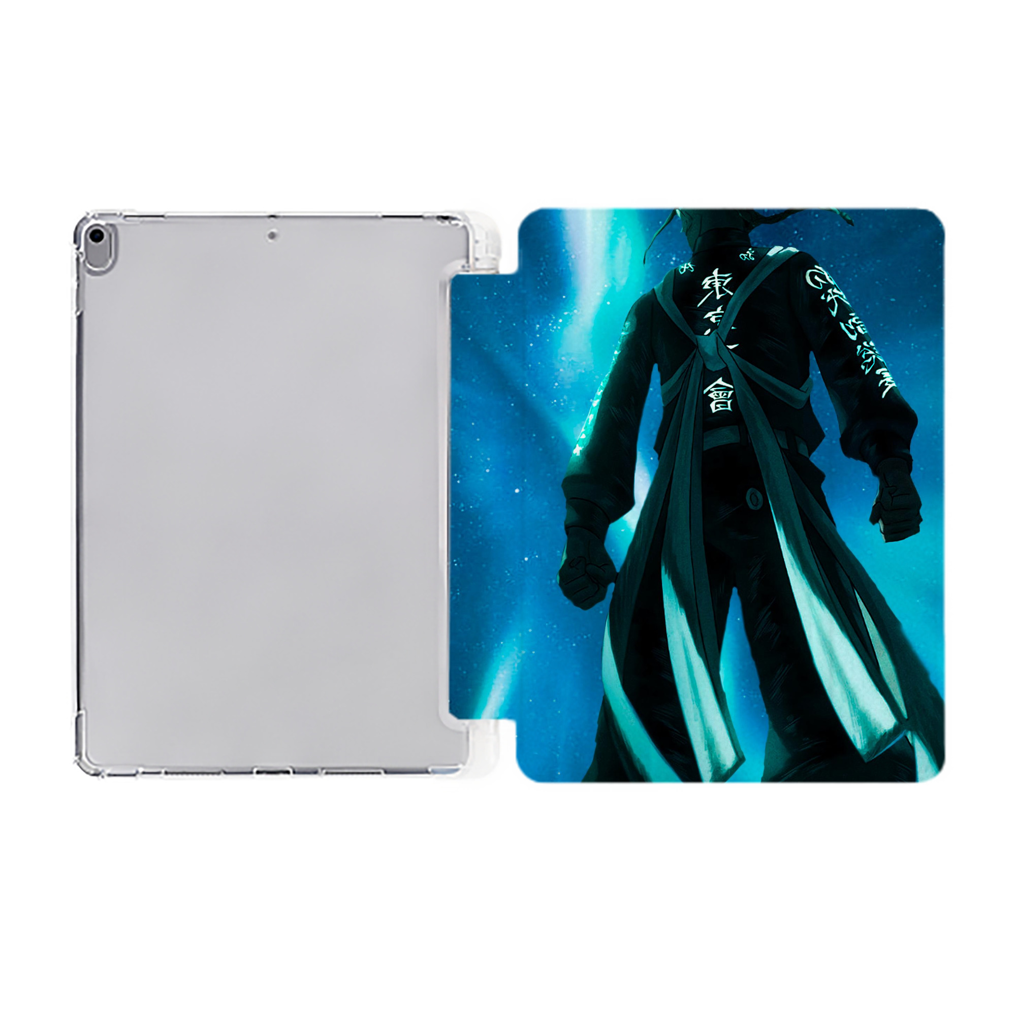 （画像用） 東京リベンジャーズ Tokyo Revengers IPad ケース ペン収納付き 三つ折りスタンド PUレザー×シリコン 対応機種9.5/10.5/10.9インチ